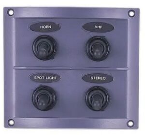 Switch Panel 4 Gang Grey – Seaport Supply