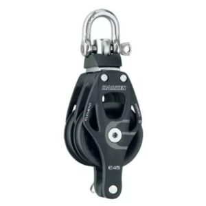 Harken 45mm Aluminum Element Double Block — Swivel, Becket