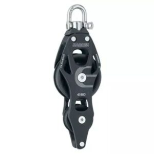 Harken 60mm Aluminum Element Fiddle Block — Swivel, Becket