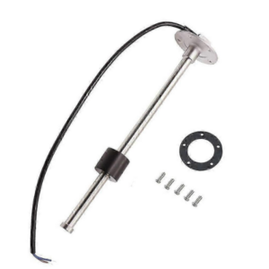 0–190 Ohm Water Level Gauge Sensor – 250mm Stainless Steel, 5-Hole Mount